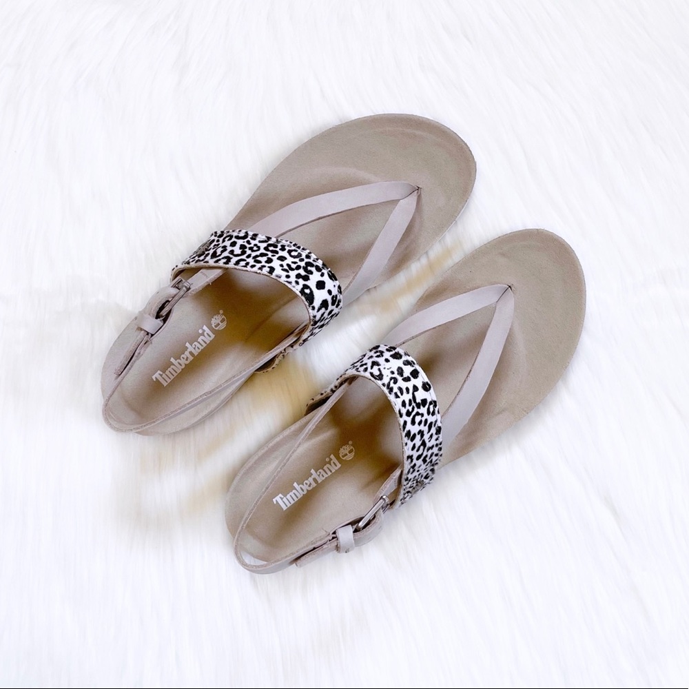Timberland Malibu Waves Thong Leopard Sandals